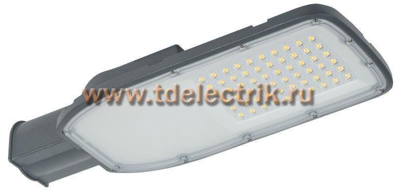 Фотография №1, Светильник LED ДКУ 1004-100Ш 3000К IP65 серый IEK