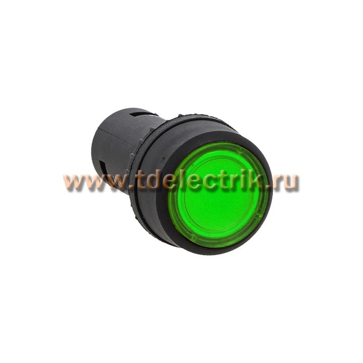 Фотография №1, Кнопка SW2C-10D с подсветкой зеленая NO 24В EKF PROxima
