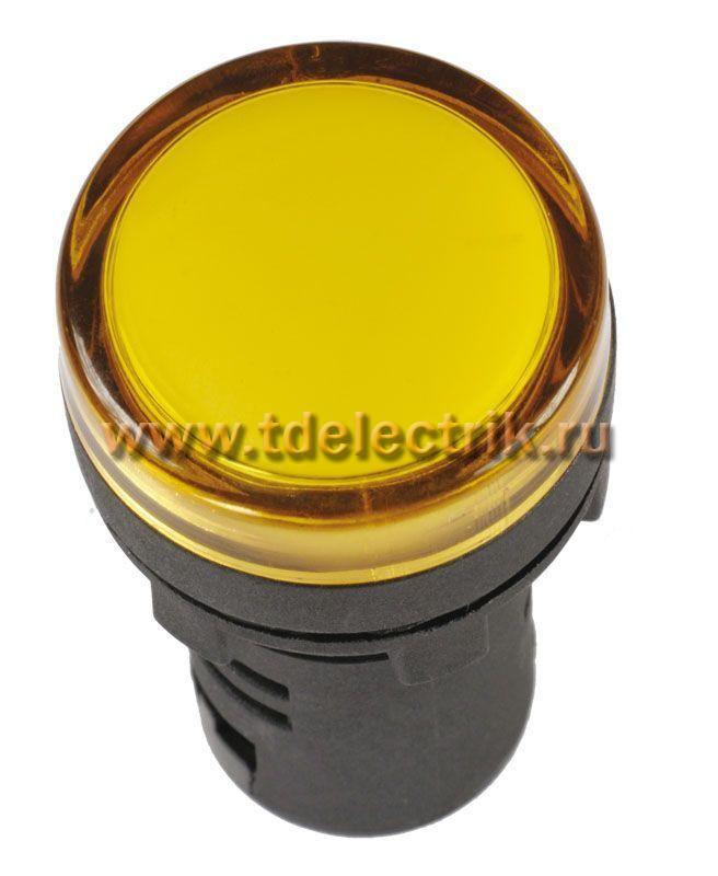 Фотография №1, Лампа AD16DS(LED)матрица d16мм желтый 230В AC ИЭК