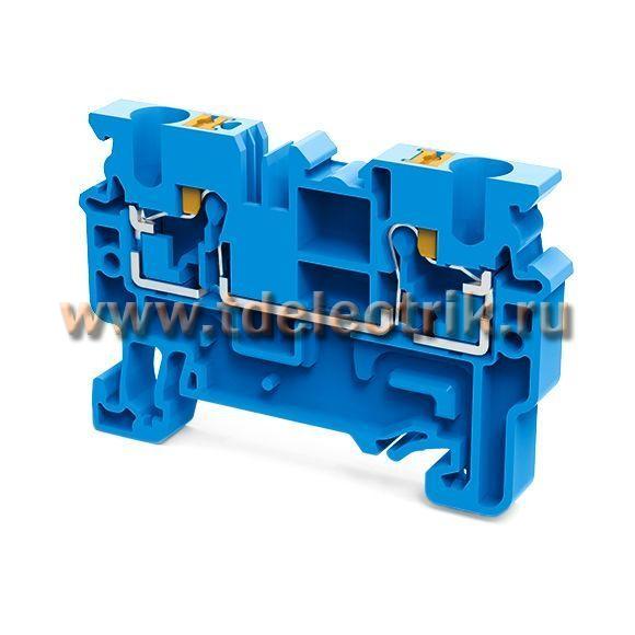 Фотография №1, Клемма проходная push-in OptiClip CP-4-I-BU-24А (0.2-4) син. КЭАЗ