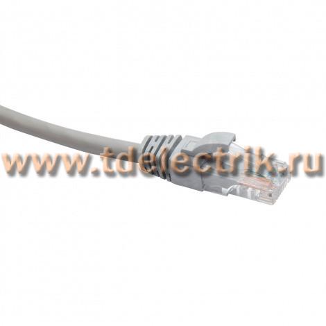 Фотография №1, Коммутационный шнур U/UTP категория 5e PVC нг(А)-LS 1,0 м, серый