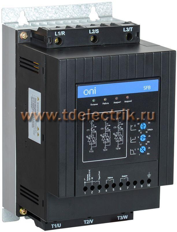 Фотография №1, Устройство плавного пуска SFB 3Ф 380В 37кВт 75A Uупр 110-220В Modbus ONI