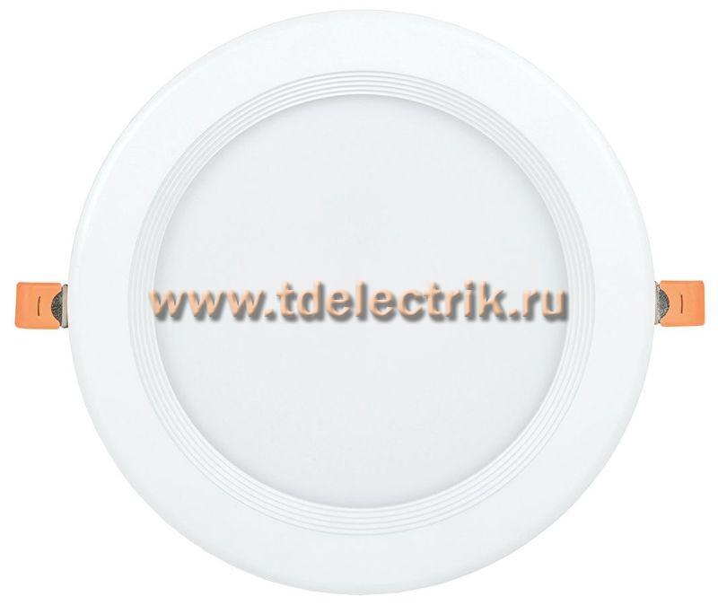 Фотография №1, Светильник LED ДВО 1804 PRO белый круг 40Вт 4000K IP40 IEK