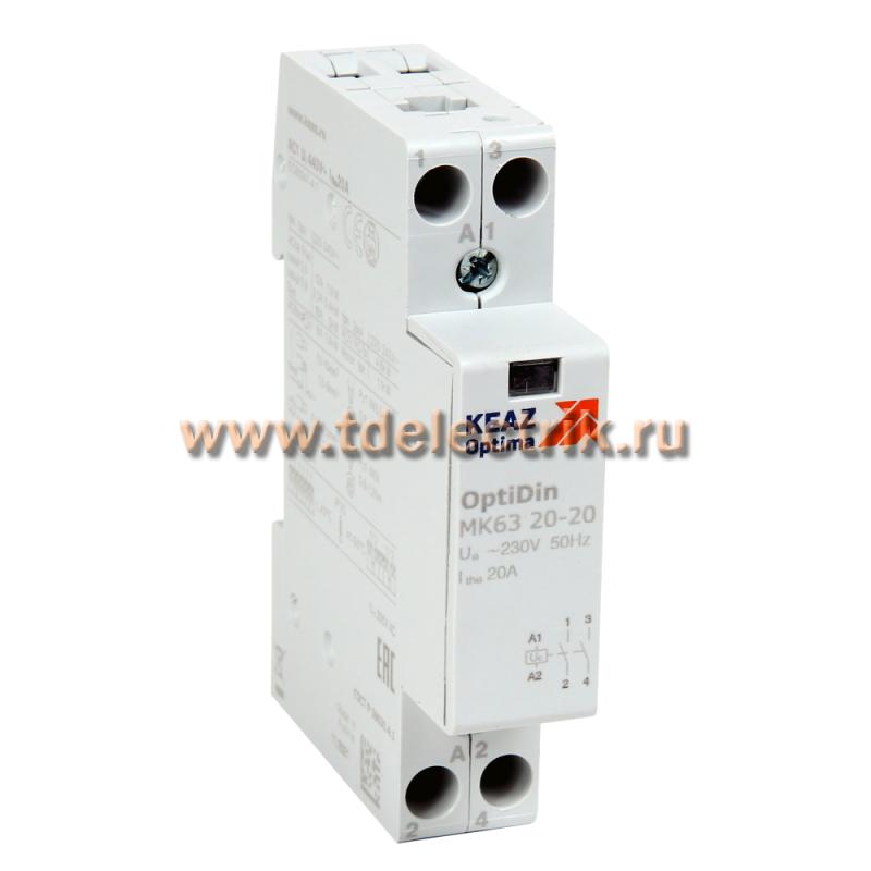 Фотография №1, Контактор модульный OptiDin МК63-2010-230AC