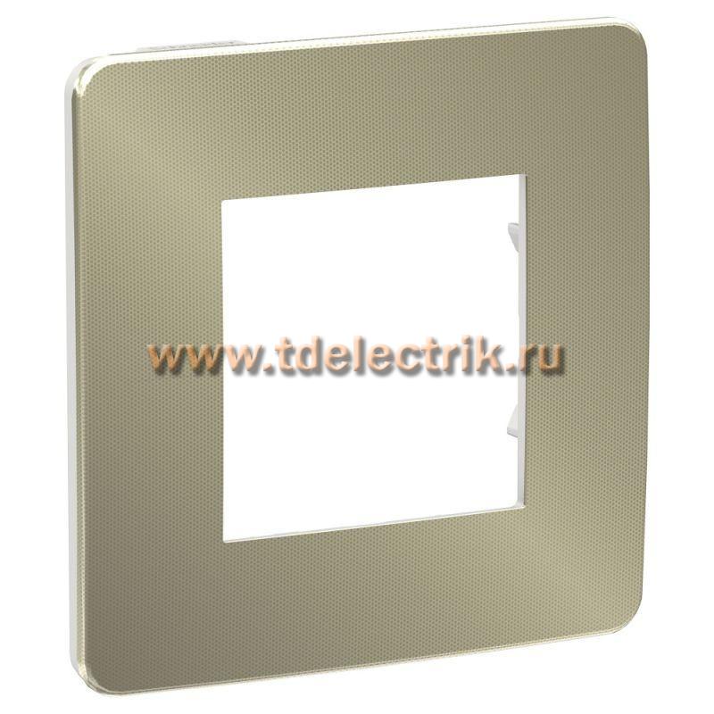 Фотография №1, UNICA STUDIO рамка 1-постовая, БРОНЗА/белый