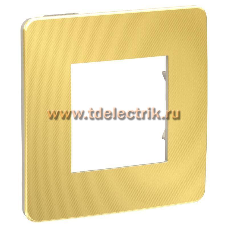 Фотография №1, UNICA STUDIO рамка 1-постовая, ЗОЛОТО/бежевый