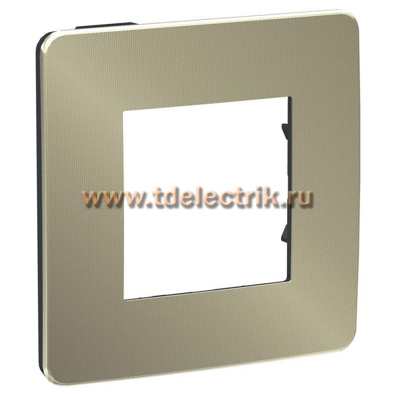 Фотография №1, UNICA STUDIO рамка 1-постовая, БРОНЗА/антрацит