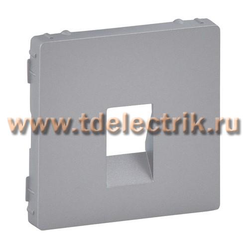 Фотография №1, Valena LIFE.Лицевая панель для аудиорозетки с пружинными зажимами одиночной.Алюминий