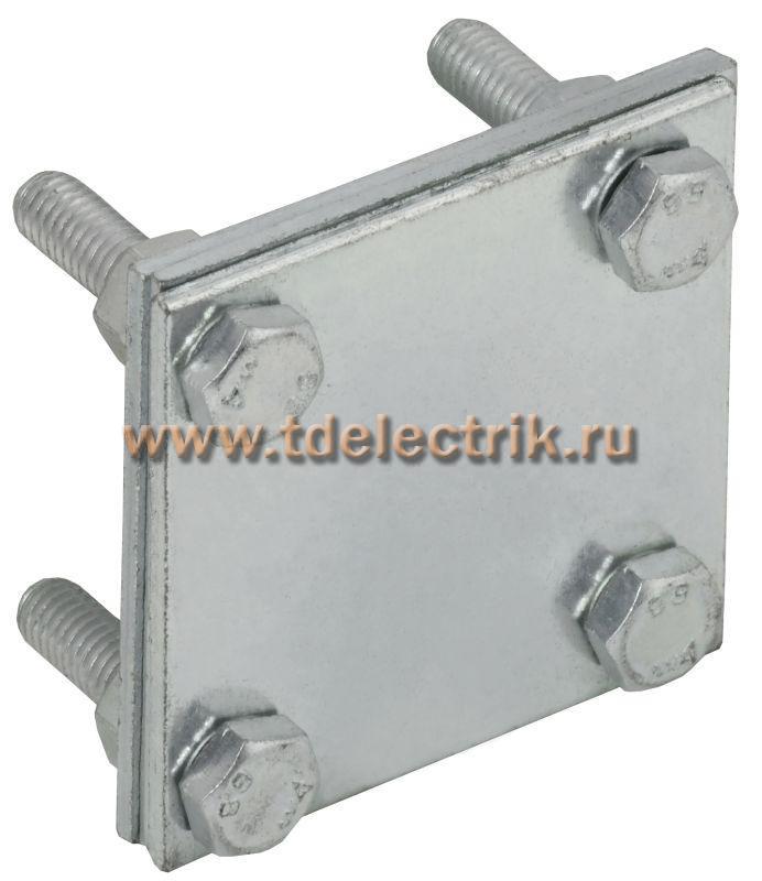 Фотография №1, Зажим крестообразный с раз. пол.-пол. 40мм оц. сталь IEK