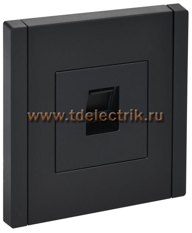 Фотография №1, FORTE&PIANO Розетка комп. RJ45 кат.5E FP132 чер. IEK