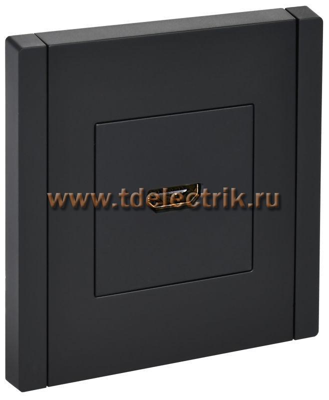 Фотография №1, FORTE&PIANO Розетка HDMI FP140 чер. IEK