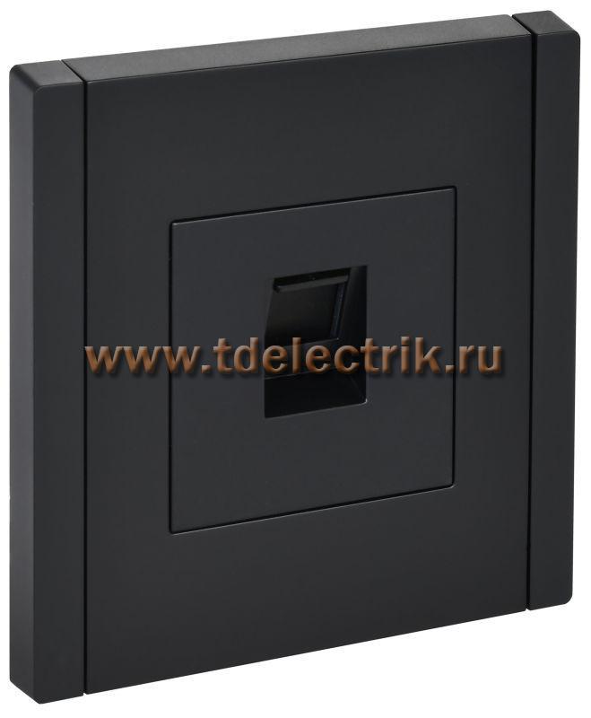 Фотография №1, FORTE&PIANO Розетка комп. RJ45 кат.6 FP131 чер. IEK