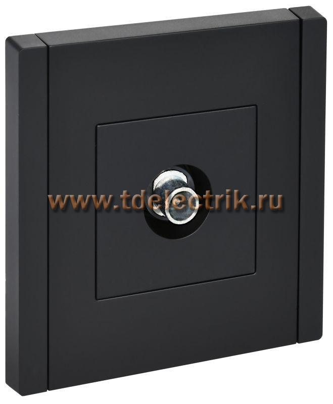 Фотография №1, FORTE&PIANO Розетка TV проходная FP129 чер. IEK