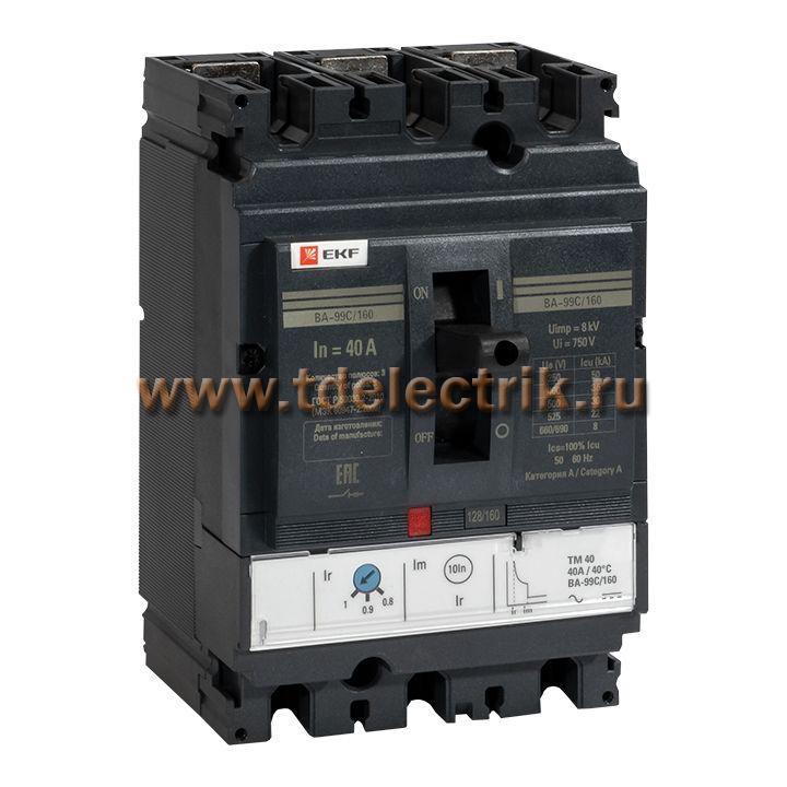 Фотография №1, Выключатель автоматический ВА-99C (Compact NS)  160/ 40А 3P 36кА EKF PROxima