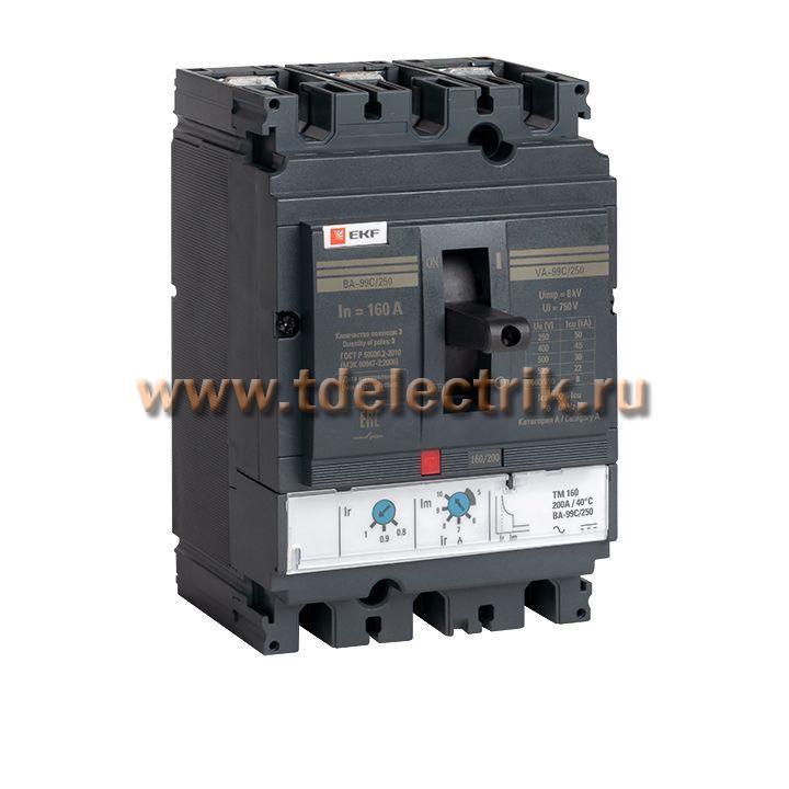 Фотография №1, Выключатель автоматический ВА-99C (Compact NS)  250/160А 3P 45кА EKF PROxima