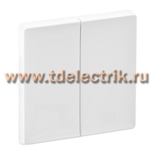 Фотография №1, Valena LIFE.Лицевая панель для двухклавишного выключателя.Белая