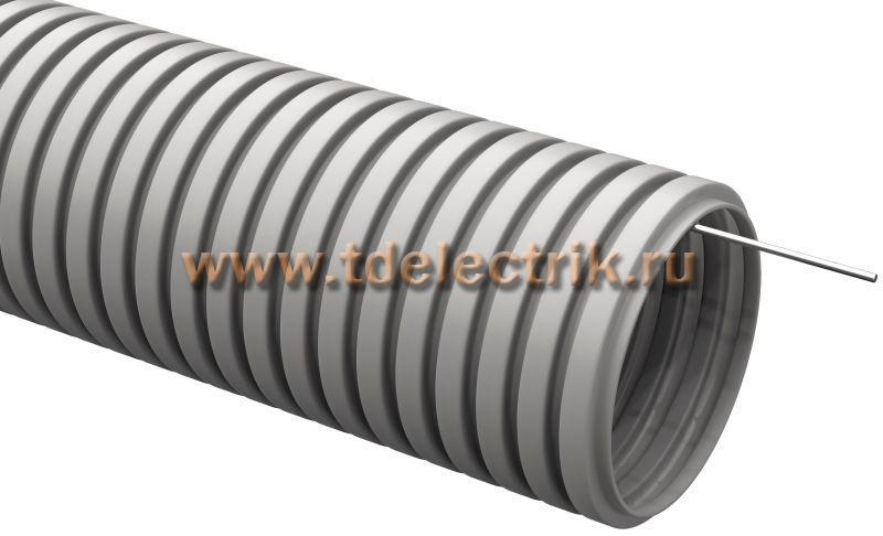 Фотография №1, Труба гофр. ПВХ d=20мм с зондом (50м) IEK