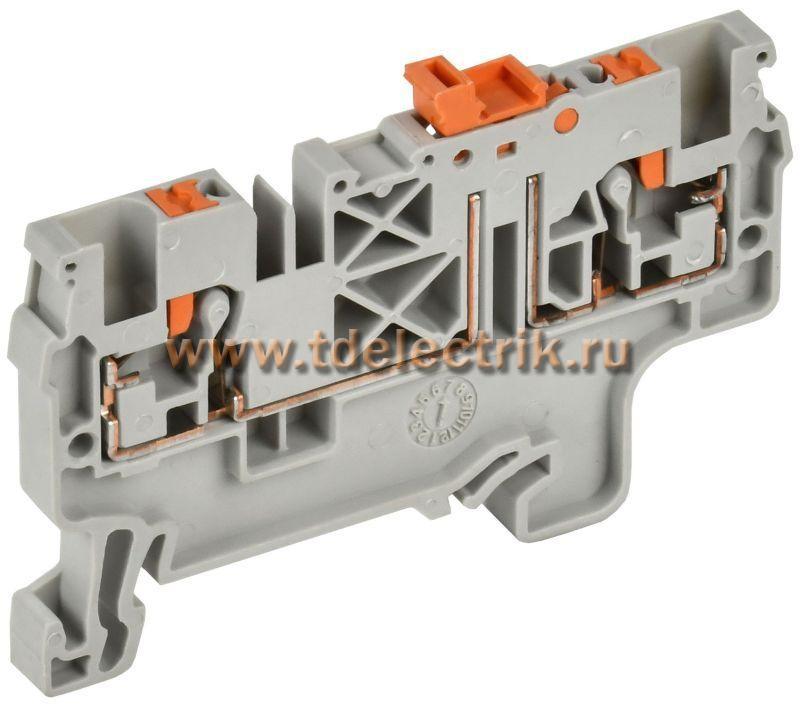 Фотография №1, ARMAFIX Клемма Push-in CP-DT нож. разм. 2,5мм2 серая IEK
