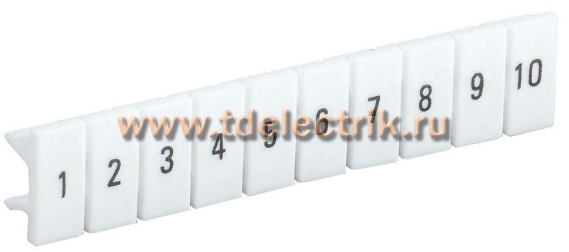 Фотография №1, Маркеры для КПИ-4мм2 с нумерацией №№ 1-10 IEK
