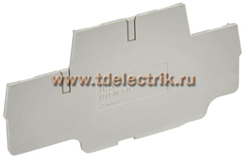 Фотография №1, Заглушка для CP-ML 2 ур. 4мм2 серая IEK
