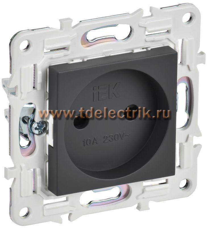 Фотография №1, SKANDY Розетка без з/к с з/ш 10А SK-R01T титан IEK
