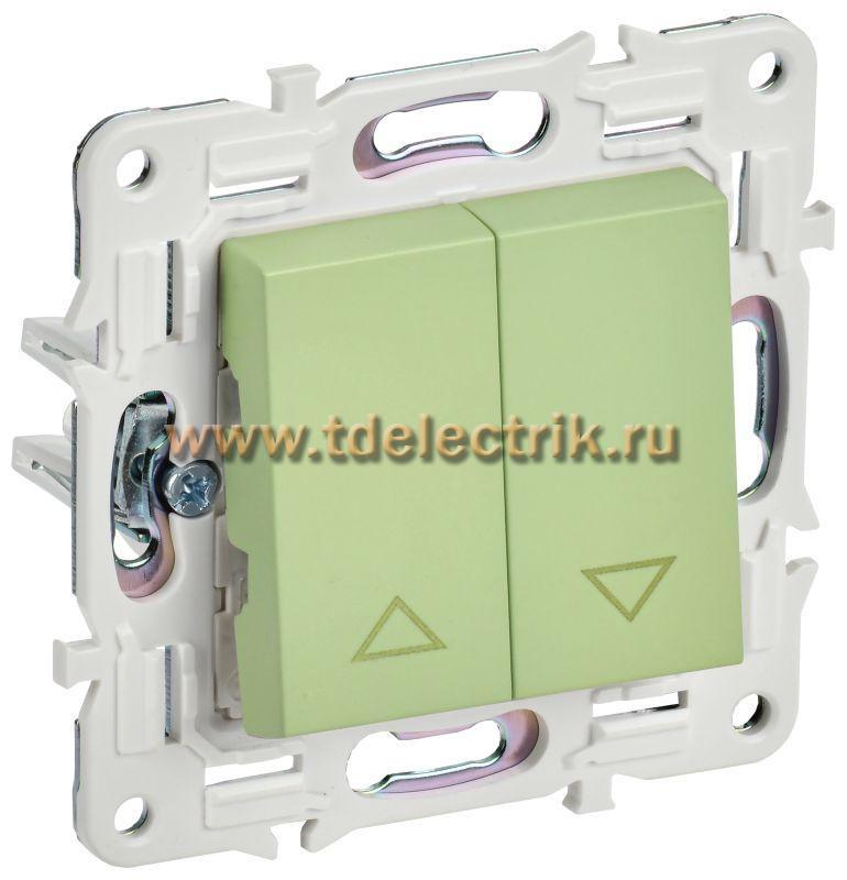 Фотография №1, SKANDY Выключатель жалюзи 10А SK-V12M мятн. IEK