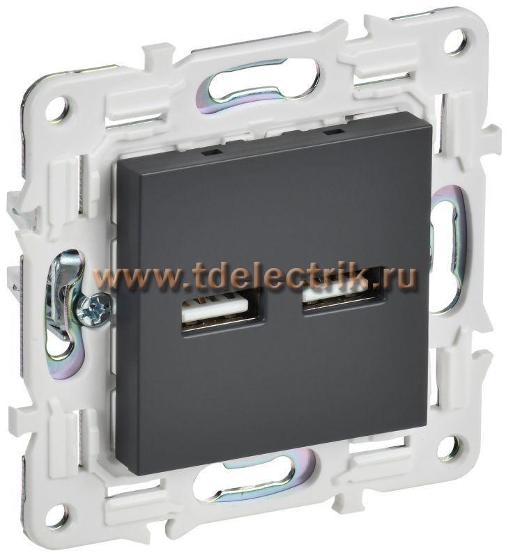Фотография №1, SKANDY Розетка USB A+A 3,1А SK-R15T титан IEK