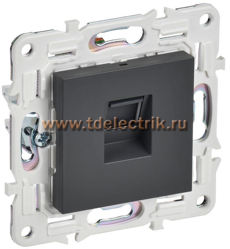 Фотография №1, SKANDY Розетка комп. RJ45 кат.6 SK-K02T титан IEK