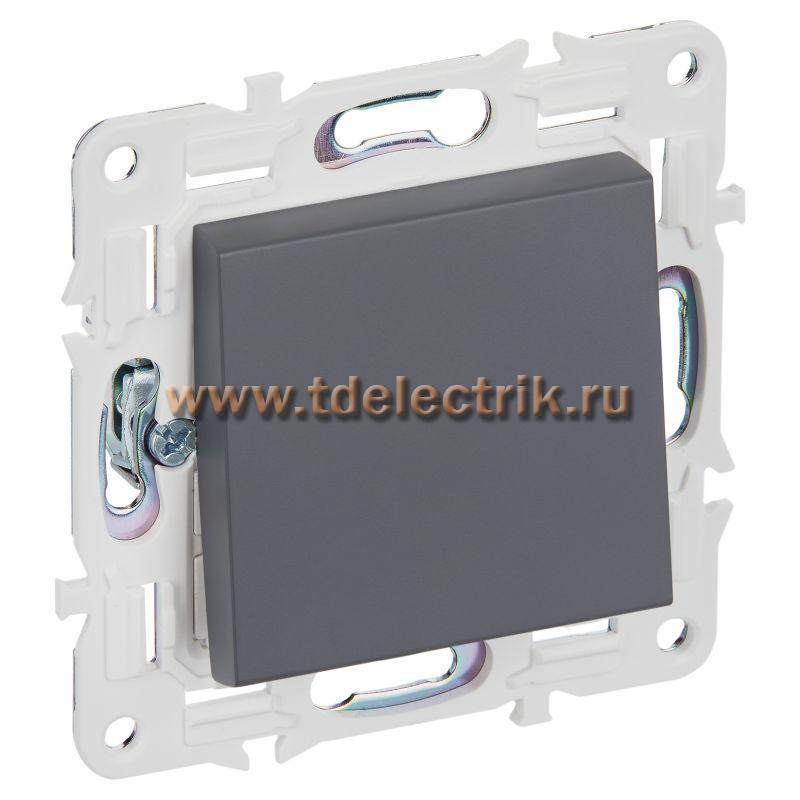 Фотография №1, SKANDY Выключатель 1-кл. перекр. 10А SK-V03T титан IEK