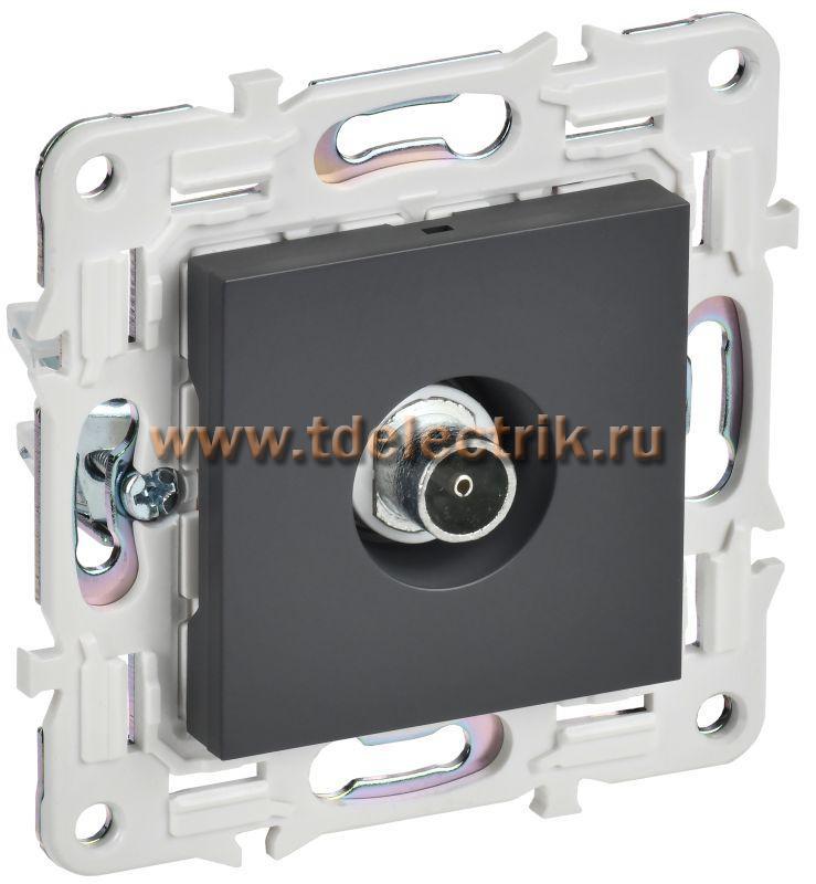 Фотография №1, SKANDY Розетка TV оконечная SK-A12T титан IEK