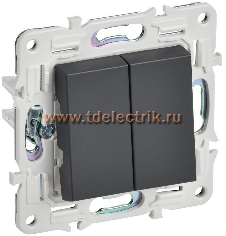 Фотография №1, SKANDY Выключатель 2-кл. 10А SK-V04T титан IEK