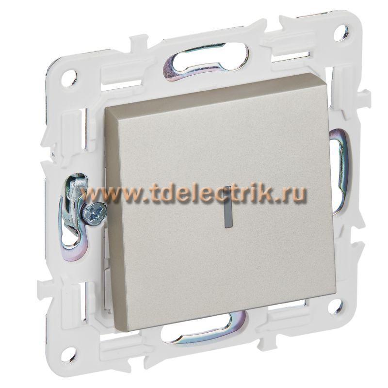 Фотография №1, SKANDY Выключатель 1-кл. с инд. 10А SK-V07Sh шамп. IEK