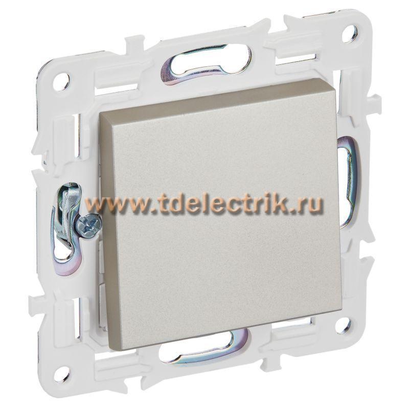 Фотография №1, SKANDY Выключатель 1-кл. 10А SK-V01Sh шамп. IEK