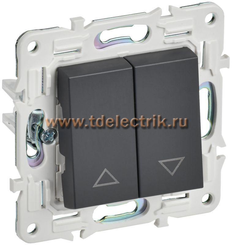 Фотография №1, SKANDY Выключатель жалюзи 10А SK-V12T титан IEK