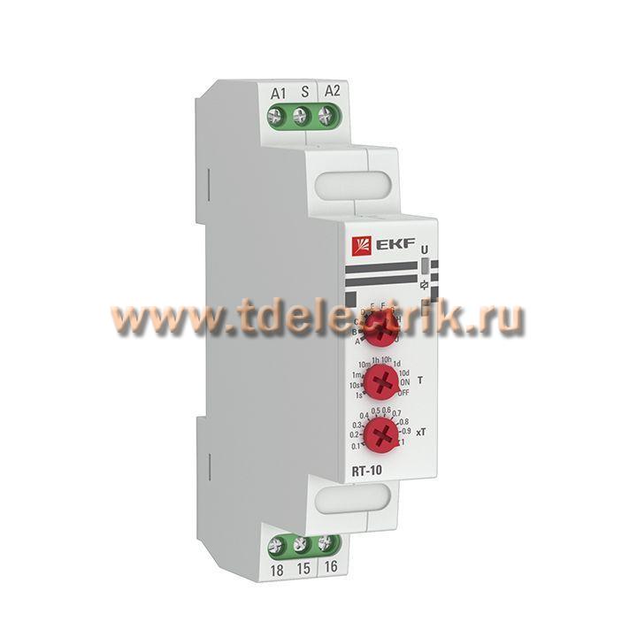 Фотография №1, Реле времени (10 устанавл. функц.) RT-10 12-240В EKF PROxima
