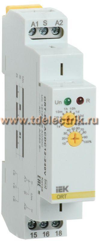 Фотография №1, Реле задержки выключения ORT. 1 конт. 12-240 В AС/DC IEK