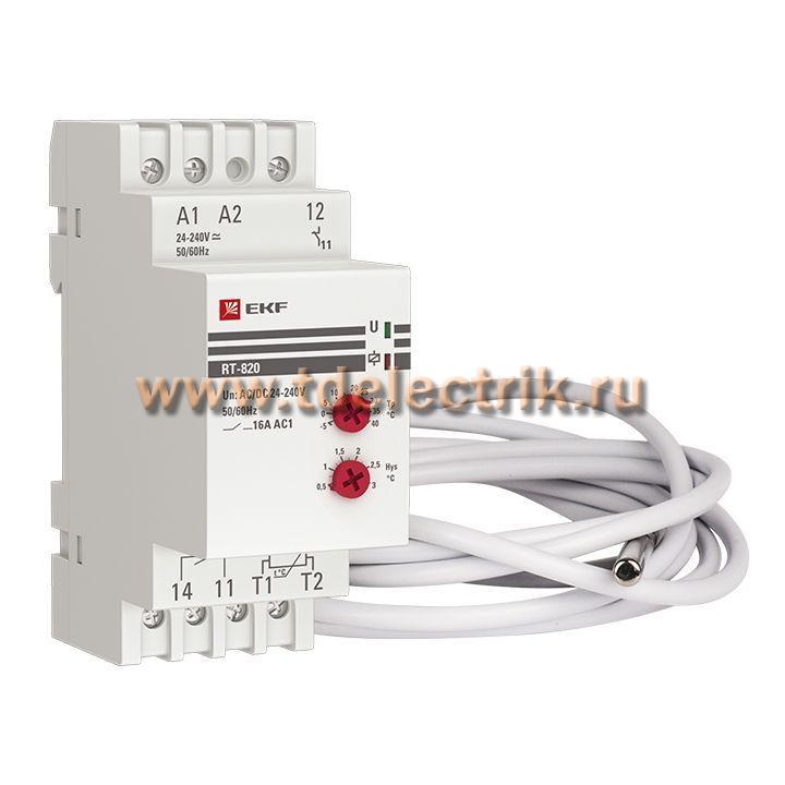 Фотография №1, Реле температуры RT-820 (-5....+40 С)  EKF PROxima