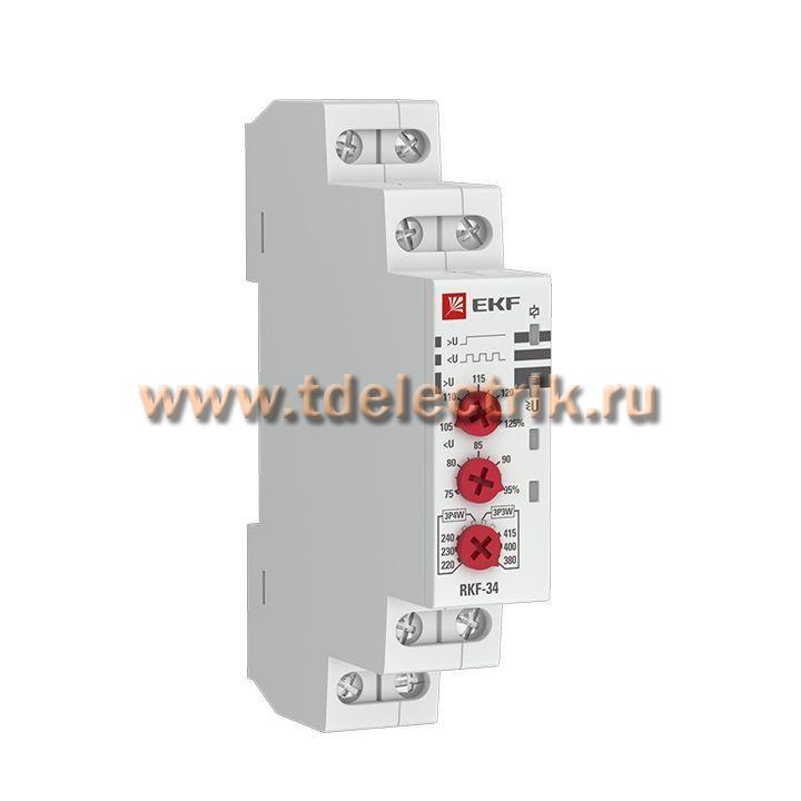 Фотография №1, Реле контроля фаз RKF-34 EKF PROxima