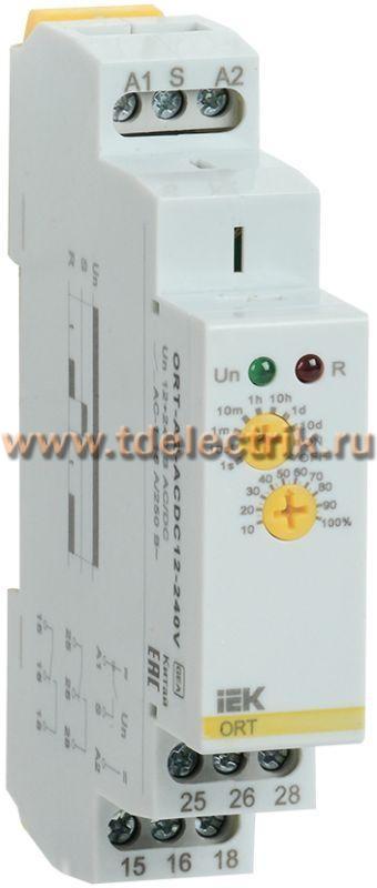 Фотография №1, Реле задержки включения ORT. 2 конт. 12-240 В AС/DC IEK