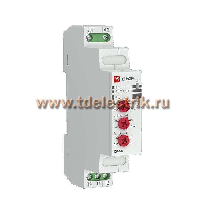 Фотография №1, Реле напряжения (паралл. подкл.) RV-5A EKF PROxima