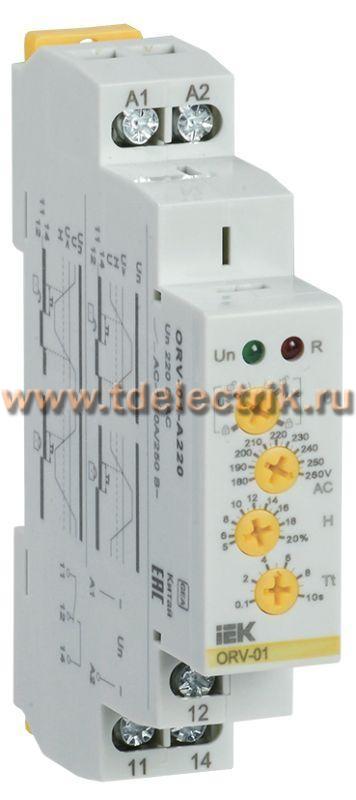 Фотография №1, Реле напряжения ORV. 1ф 220 В AC IEK