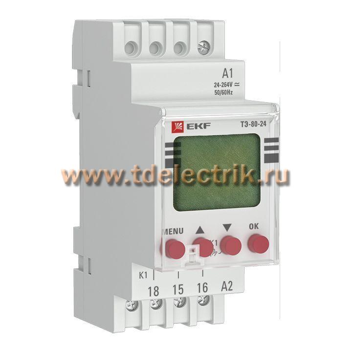 Фотография №1, Таймер электронный ТЭ-80 24-230В EKF PROxima