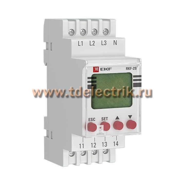 Фотография №1, Реле контроля фаз с LCD дисплеем (с нейтралью) RKF-2S EKF PROxima