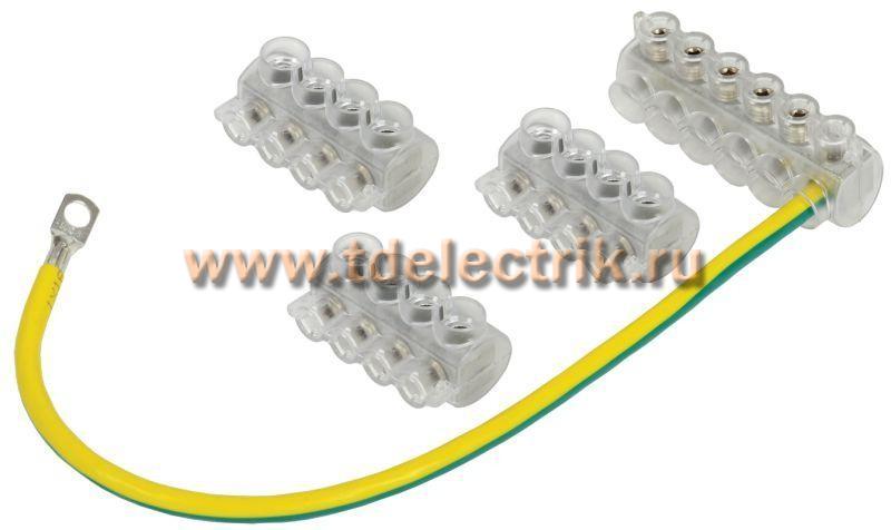 Фотография №1, Набор колодок клеммных НК-3 (3xKE10.504+KE10.506, SV50) IEK