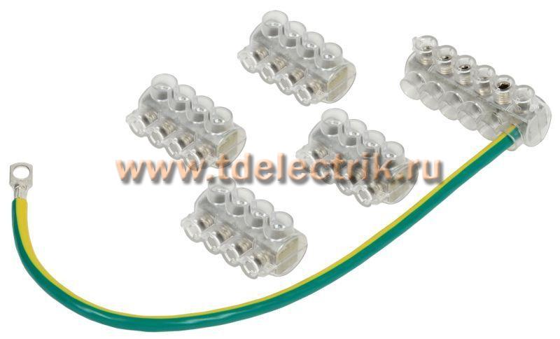 Фотография №1, Набор колодок клеммных НК-2 (4xKE10.1+KE10.3, SV15.5) IEK