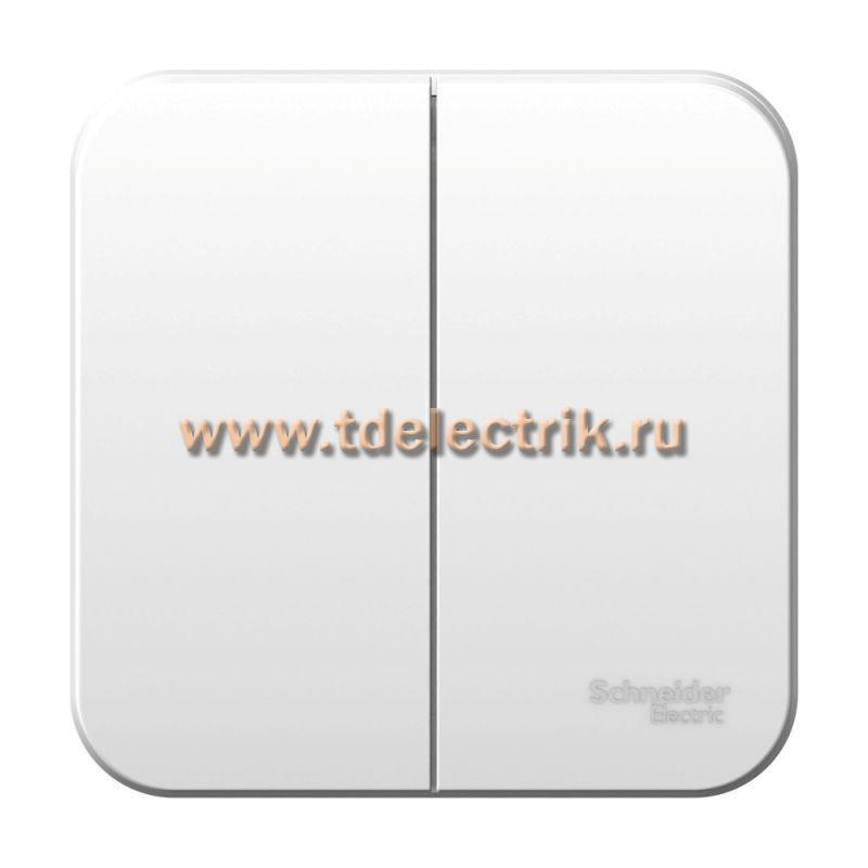 Фотография №1, BLANCA О/У 2-клавишный выключатель (cх.5), 10А, 250B,белый