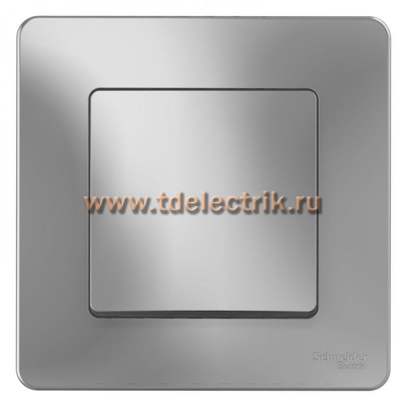 Фотография №1, BLANCA С/У 1-клавишный выключатель (cх.1), 10А, 250B, алюминий