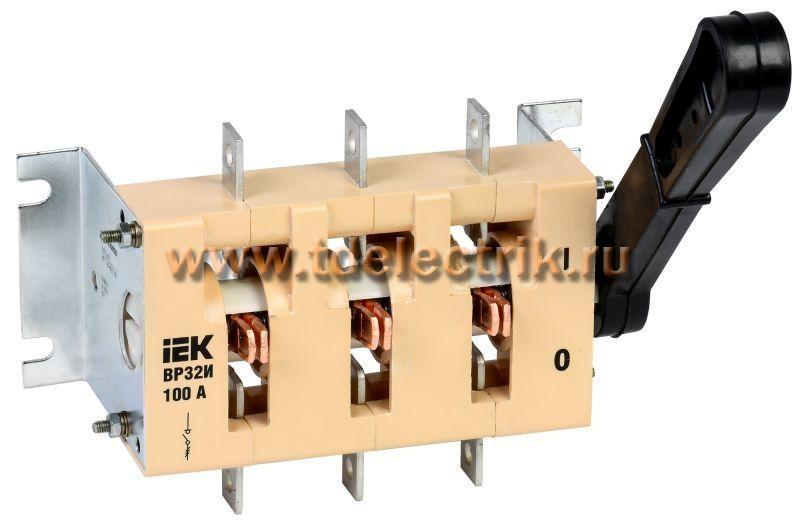 Фотография №1, Выключатель-разъединитель ВР32И-31А30220 100А IEK