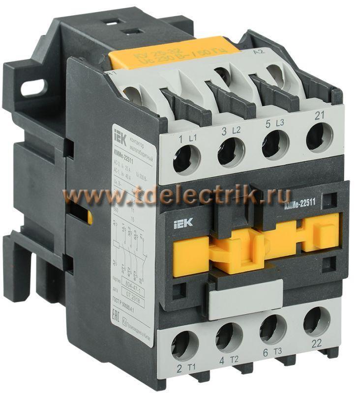 Фотография №1, Контактор КМИе-23210 32А 110В/АС3 1НО IEK