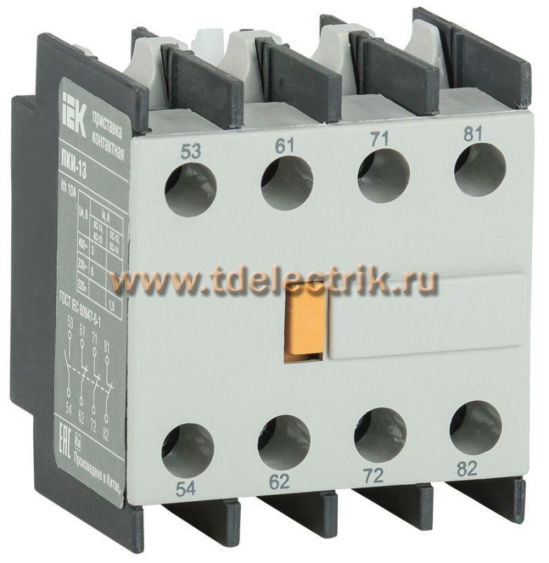 Фотография №1, Приставка ПКИ-13 дополнительные контакты 1з+3р IEK